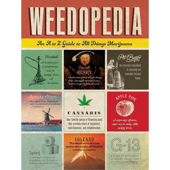 Weedopedia Hardcover: A Fun Guide to Cannabis Culture by Adams Media - Picture 1 of 7